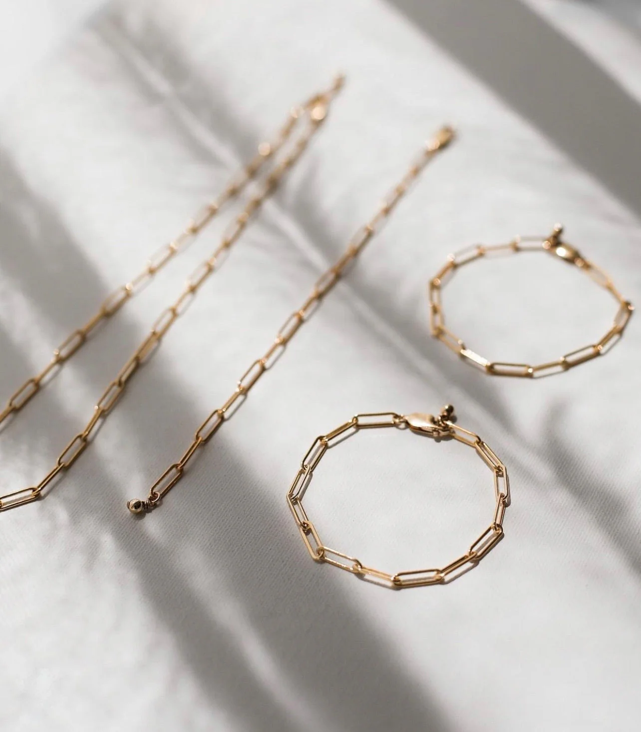 Starlight Paper Clip Chain Necklace