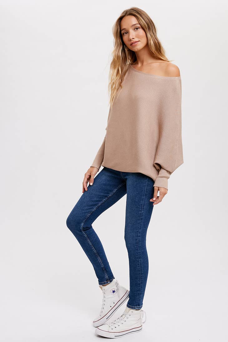 Loretta Dolman Sweater - Macchiato